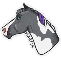 Horse Martin Sticker
