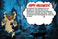 Black Cat Halloween GIF