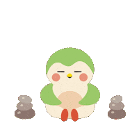 Penguin Breathe Out Sticker by Finch Care