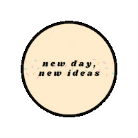 Brainstorming New Day Sticker by Funfetti Fiesta