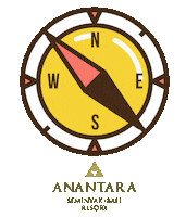 anantaraseminyak location direction compass maps Sticker