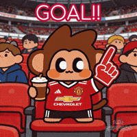 Celebrate Manchester United GIF by Chimpers