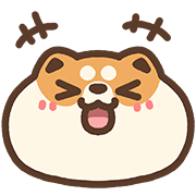 Shiba Laught Sticker by ACHTUNG