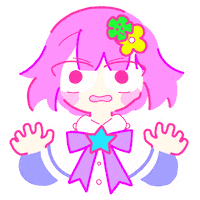 Scared Pink Sticker