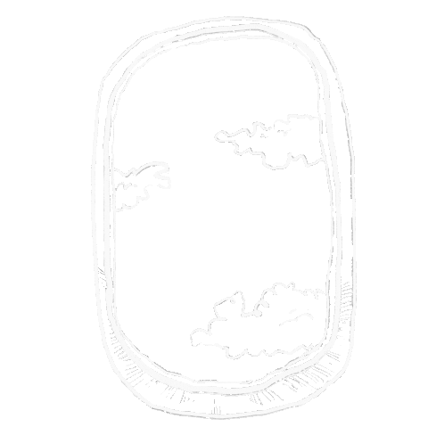 Travel Clouds Sticker