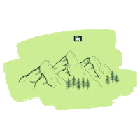 kreativkarussell marketing mountain hiking peak Sticker