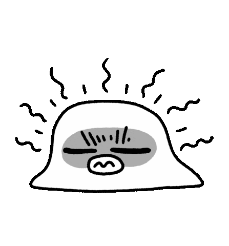 Sad Blank Face Sticker by Kennysgifs