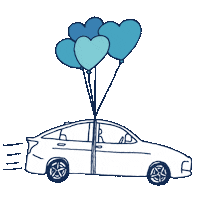Car Flying Sticker by Carvana
