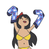Happy Dance Sticker by Ugly Waifu