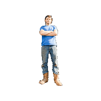 Blue Collar Cowboy Boots Sticker by JC Property Professionals