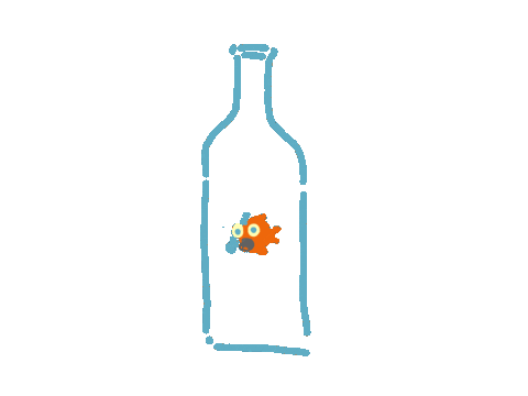 Drunk Fish Sticker