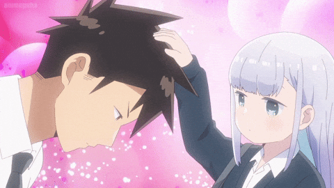 xKingSam anime headpat head pat anime headpat GIF