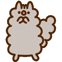 Fat Cat Omg Sticker by Pusheen