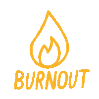 Working Burn Out Sticker by Fresherthan