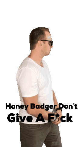 nickkrem nick honey dont care badger Sticker
