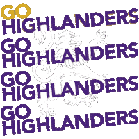 Highlanders Purpleandgold Sticker by Houghton University