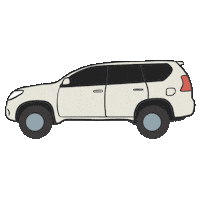 Driving Road Trip Sticker by Winnie Gu 顾韵昀