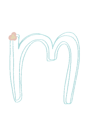M Alphabet Sticker