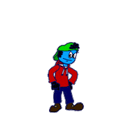 Cartoon Wow Sticker