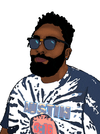Beard Summertime Sticker