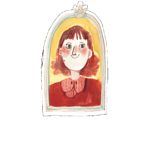 Illustration Frame Sticker by G&G Verlag