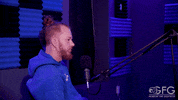 GrindingforGreatness smile laugh microphone giggle GIF