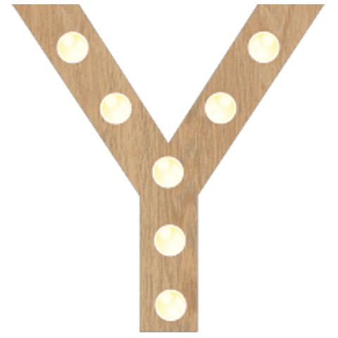 Typography Lights Sticker by TELEUKTROUWEN