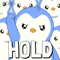 Holding Hold The Line GIF by Pudgy Penguins