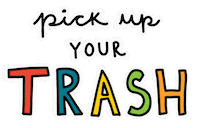 Pick Up Trash Sticker by Raf Sinopoli