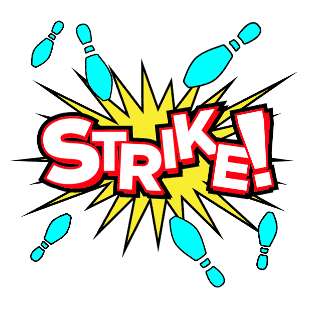 Bowling Strike Sticker by Bowlero