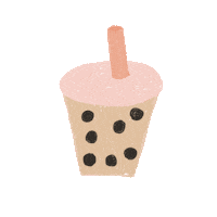 Bubble Tea Pink Sticker