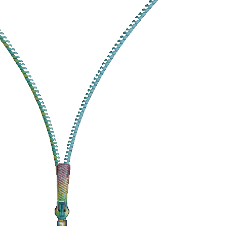 dinaaaaaah fly dinah zip zipper Sticker