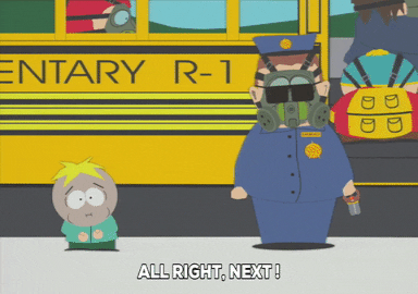 butters stotch cop GIF by South Park 