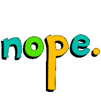 studioneuhaus no sticker text nope Sticker