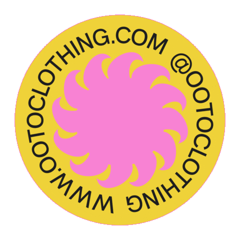 OOTOCLOTHING sun ooto spinning sun ootoclothing Sticker