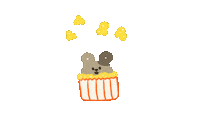 ddangkkom_boss 과일 잠 영화 밥 Sticker