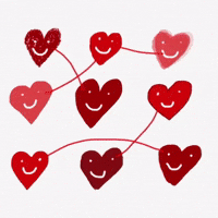 Love Connection Hearts GIF by Barbara Pozzi