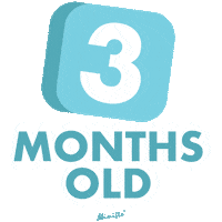 mimifloph baby milestone mimiflo months old Sticker