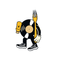 flowingNRG dance music disco vinyl Sticker
