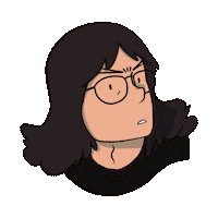 sikardus cartoon shocked scared shock Sticker