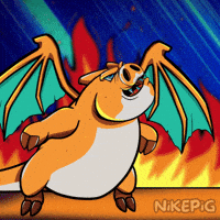 Fire-Breathing Dragon Fire GIF by Nikepig
