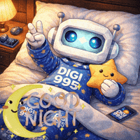 Sleepy Good Night GIF by Digi 995