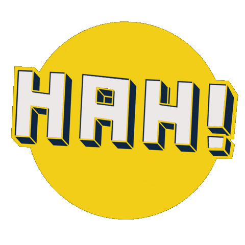 Hahcomedy hah hahcomedy Sticker