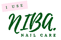 NibaNailCare nail care body scrub hand cream cuticle oil Sticker