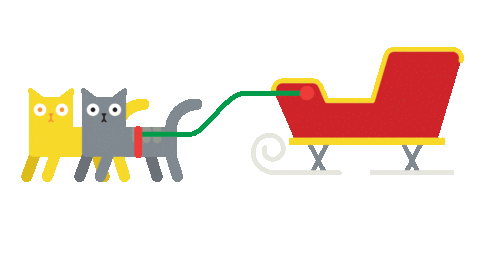 Cat Christmas Sticker