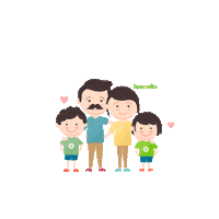 Family Love Sticker by Lemonilo