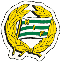 hammarbyfotboll logo sticker fotboll bajen Sticker