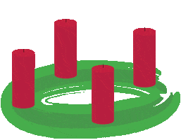 Christmas Candles Sticker by Der Wein-Bischoff