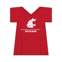 WSUSpokane scrubs go cougs cougs wsu Sticker