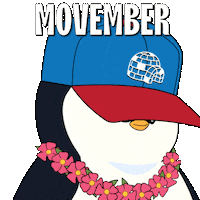 Wink Penguin Sticker by Pudgy Penguins
